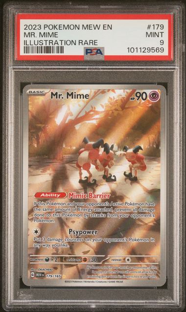 Mr. Mime - Pokemon TCG 151 English - 179/165 - IR - PSA 9