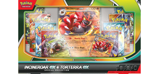 Pokemon Incineroar ex and Torterra ex Special Collection